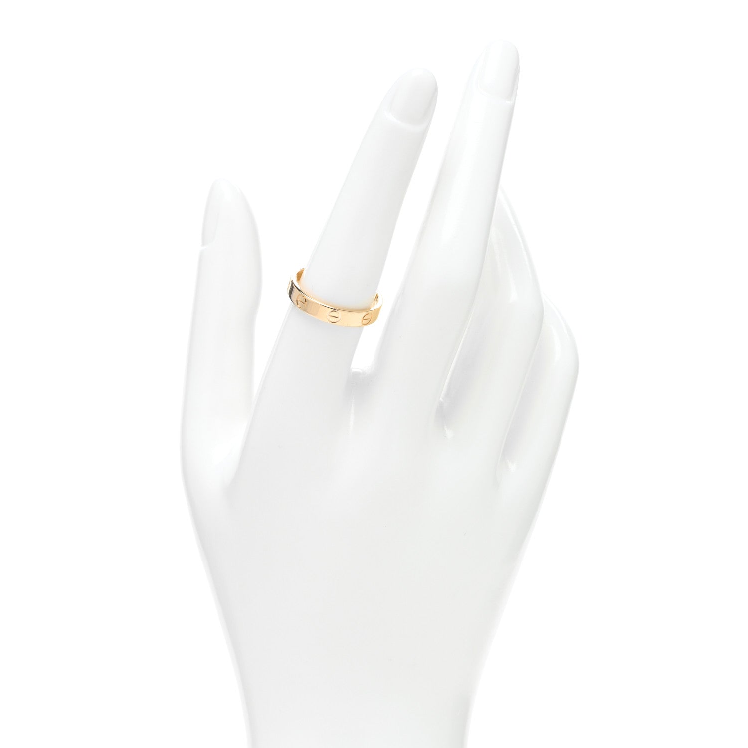 Cartier 18K Yellow Gold 3.5mm LOVE Wedding Band Ring 56 7.5 2 of 5