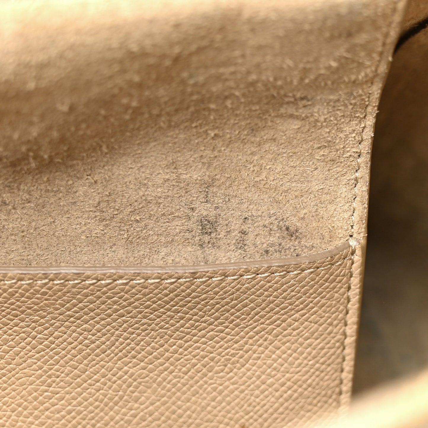 Grained Calfskin Mini Belt Bag Light Taupe