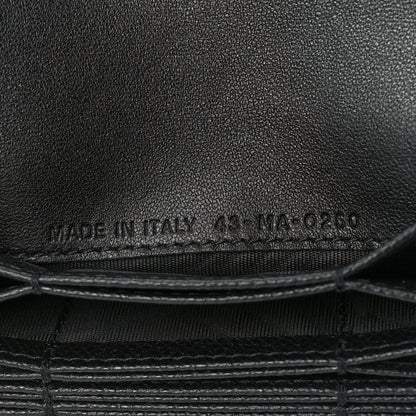 Christian Dior Grained Calfskin Saddle 5-Gusset Card Holder Black 7 of 11
