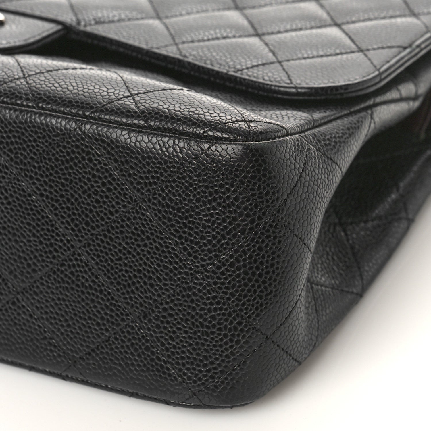 Chanel Caviar Quilted Jumbo Double Flap Black 9 of 10