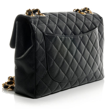 Chanel Caviar Jumbo Single Flap Black 3 of 9