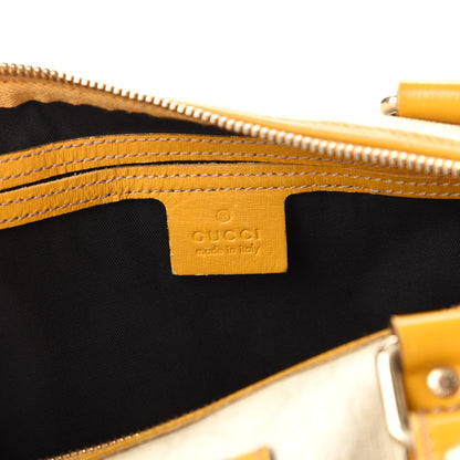 Gucci GG Plus Monogram Medium Joy Boston White Yellow 8 of 11