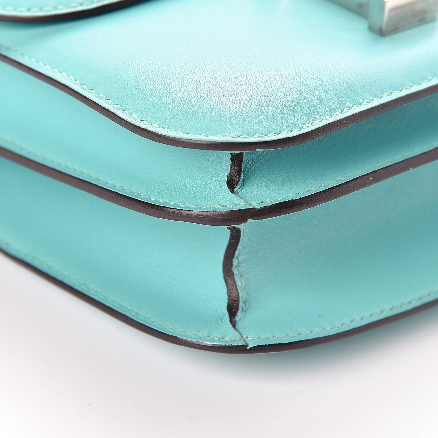 Hermes Tadelakt Lizard Constance 18 Bleu Atoll Ficelle 19 of 23