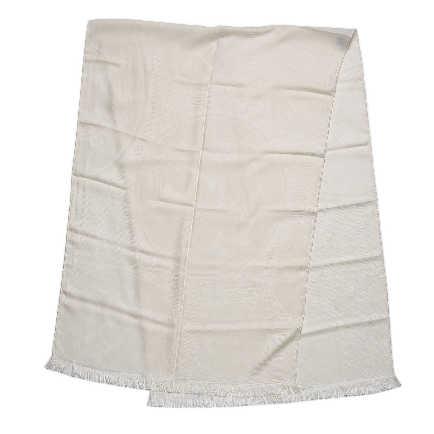 Cashmere Silk Logo Stole Scarf