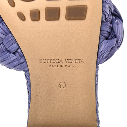 Bottega Veneta Raffia Twisted Intrecciato Stretch Flat Sandals 40 Lavender 7 of 7