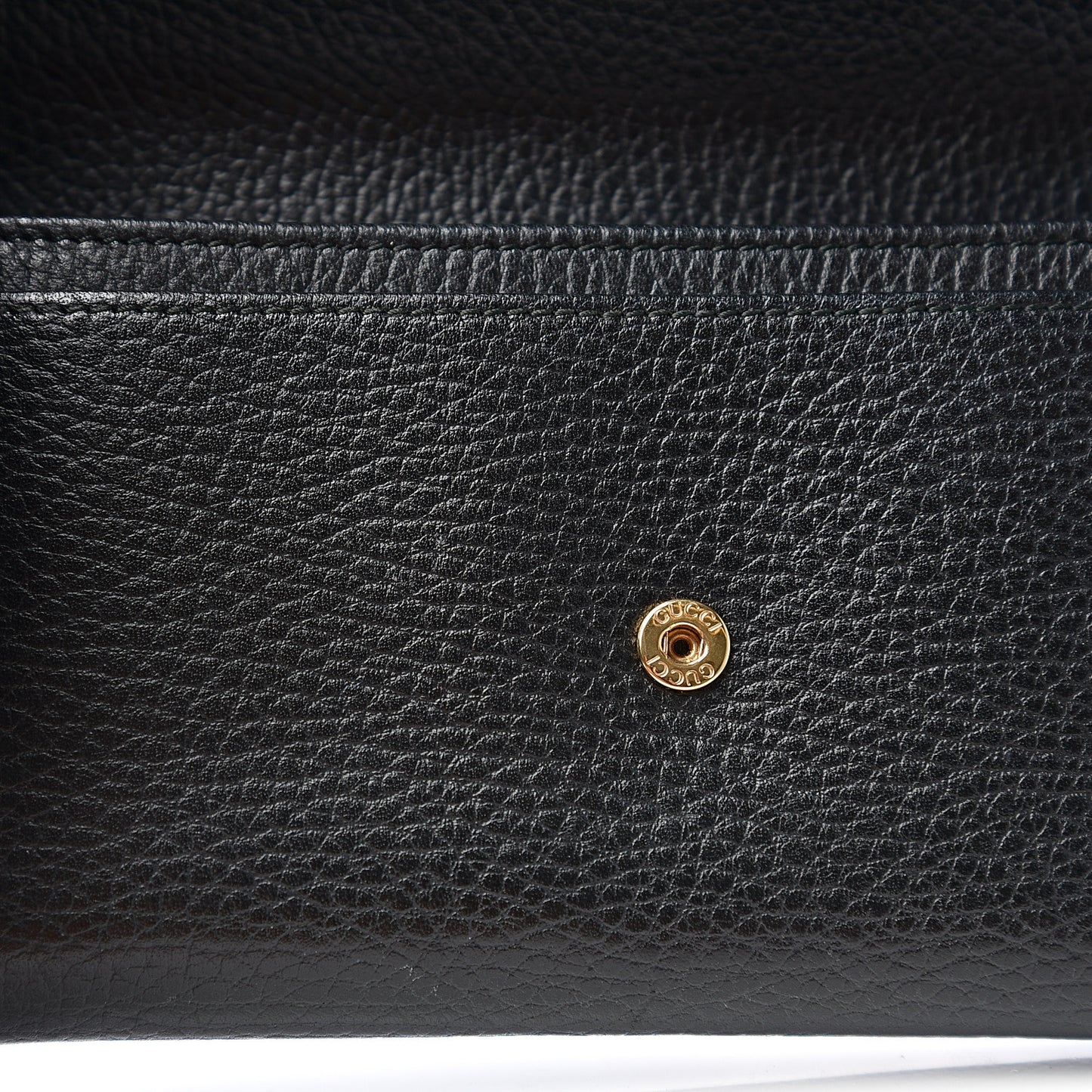 Dollar Calfskin GG Marmont Continental Wallet Black