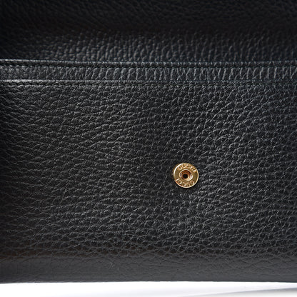Gucci Dollar Calfskin GG Marmont Continental Wallet Black 8 of 8