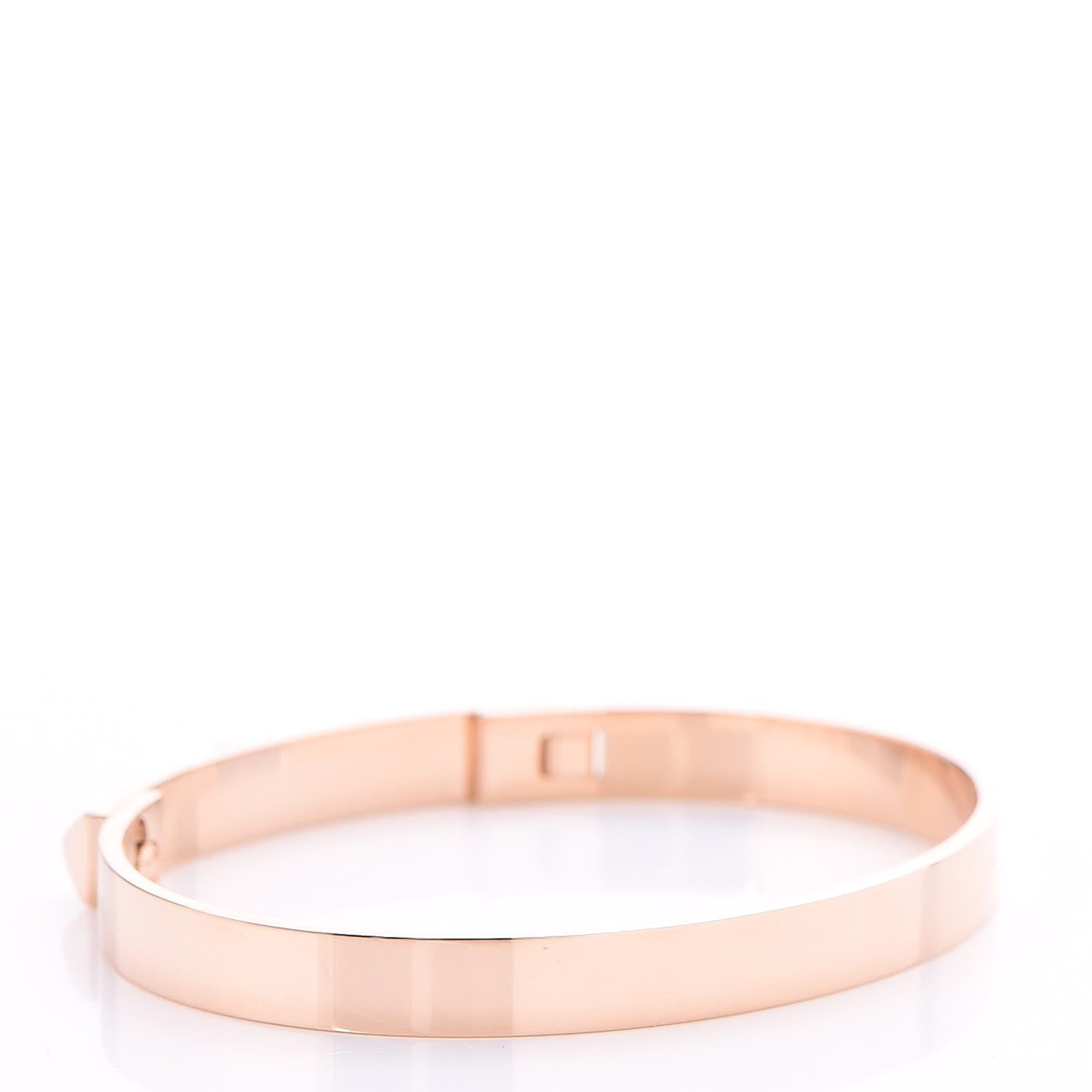 Hermes 18K Rose Gold PM Collier De Chien Bracelet SH 3 of 4