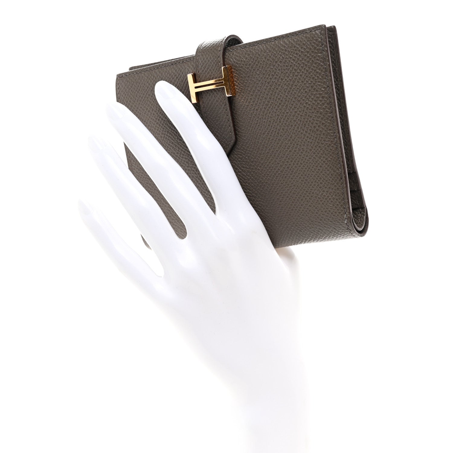 Hermes Epsom Bearn Compact Wallet Etain 2 of 8