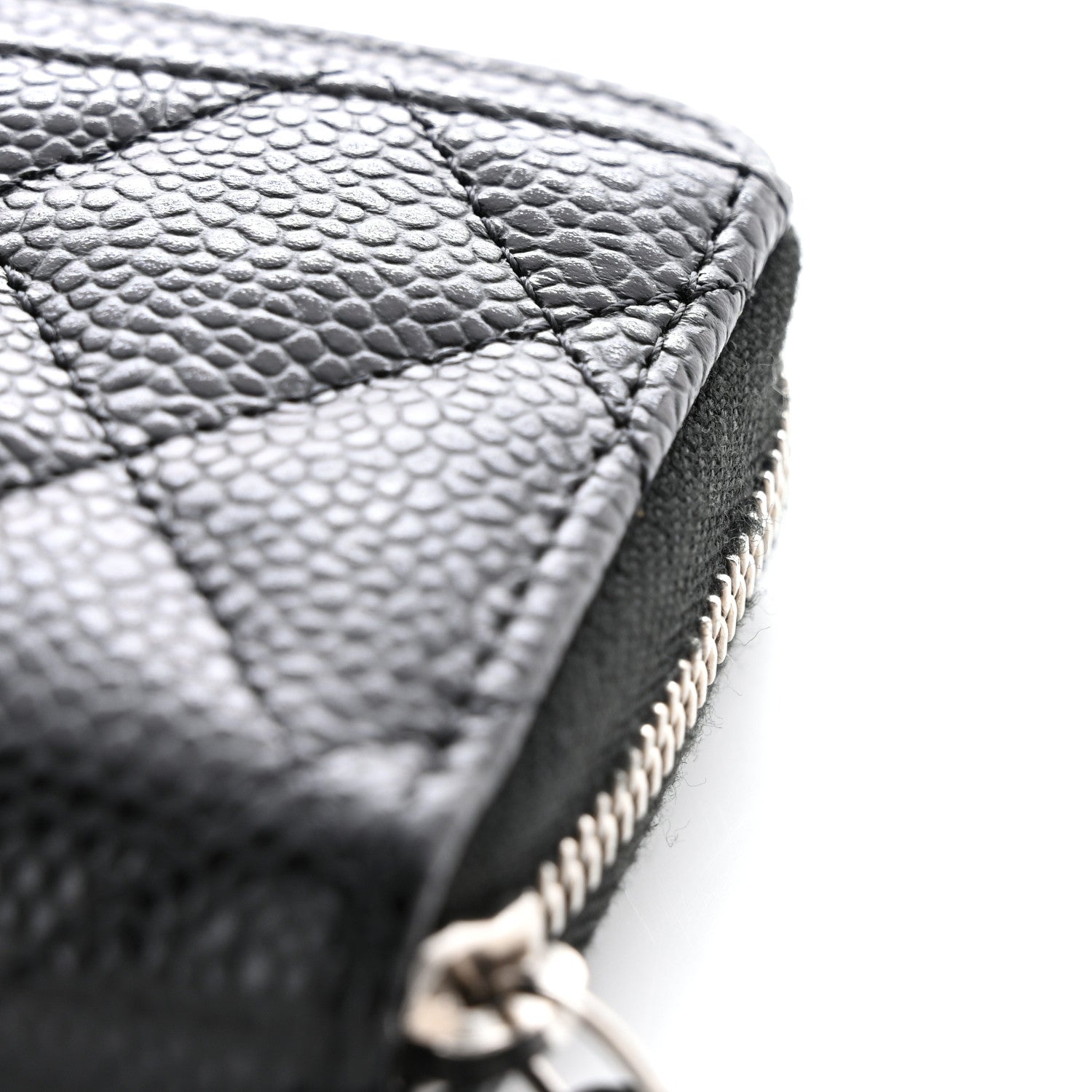 Chanel Caviar Quilted Classic Zipped Coin Purse Black 9 of 9
