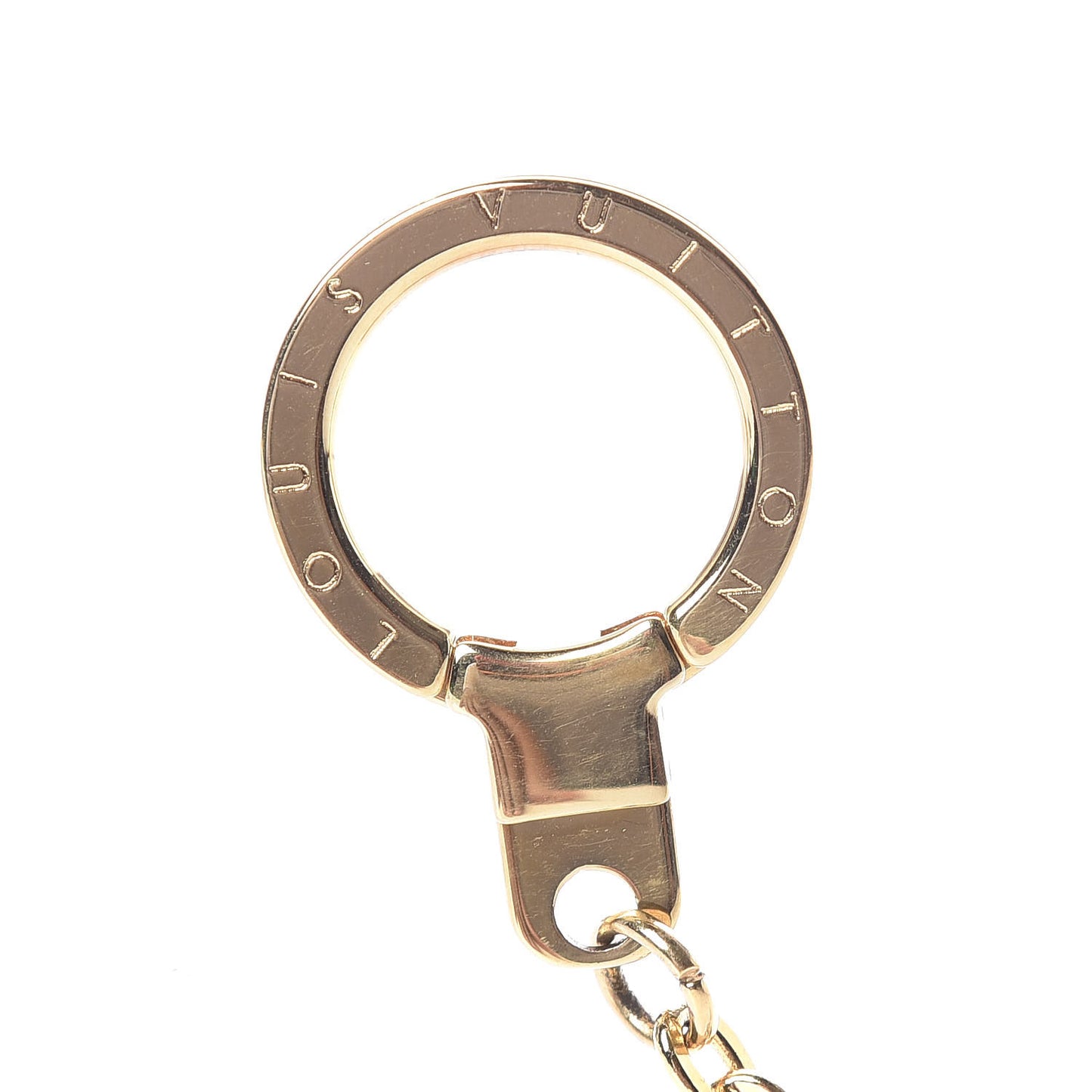 Brass Monogram Blooming Flowers Bag Charm Key Holder Rose Ballerine