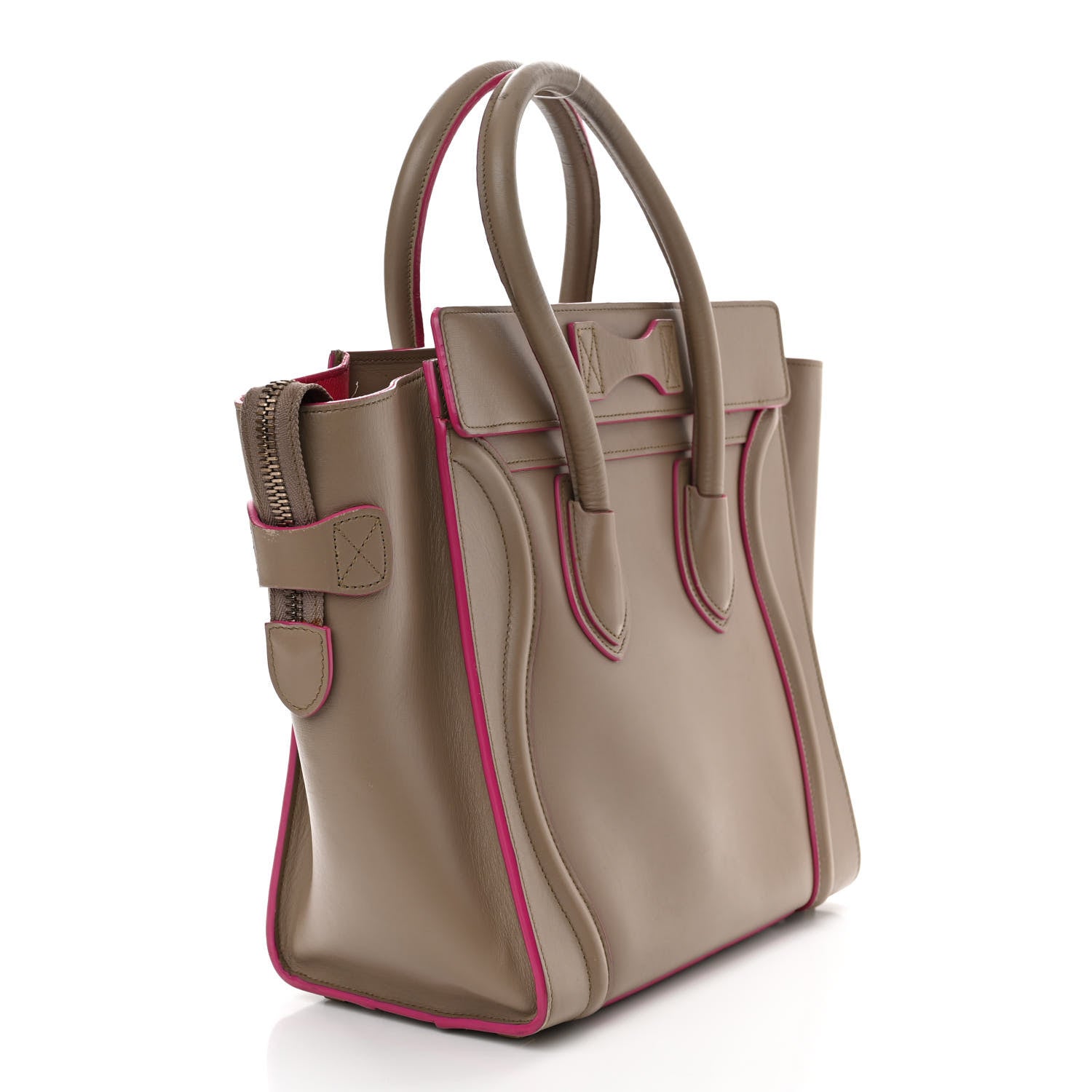 Celine Palmelato Calfskin Micro Luggage Beige 3 of 20