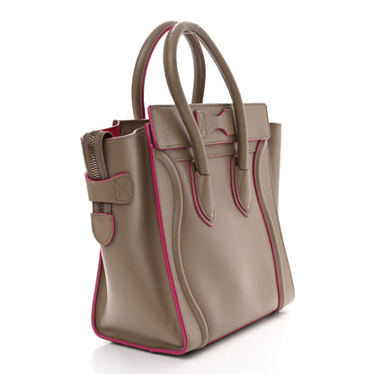 Celine Palmelato Calfskin Micro Luggage Beige 3 of 20
