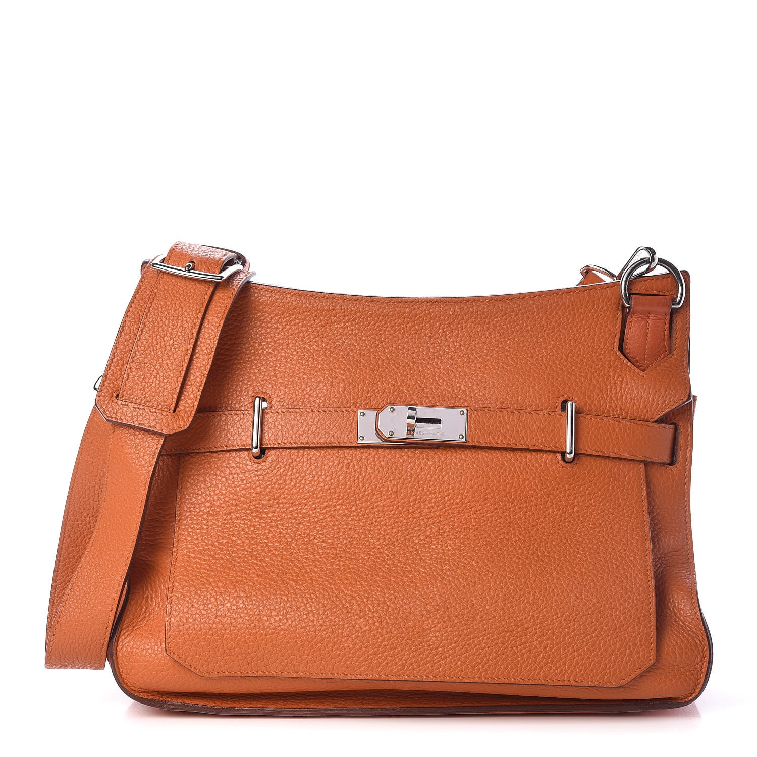 Hermes Taurillon Clemence Jypsiere 34 Orange 1 of 19