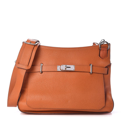 Hermes Taurillon Clemence Jypsiere 34 Orange 1 of 19