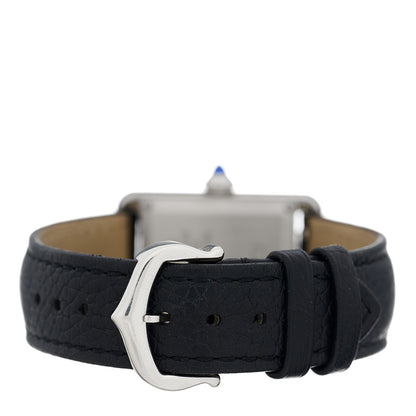 Cartier Stainless Steel Calfskin 22mm Must de Cartier Tank Quartz Watch 3 of 5