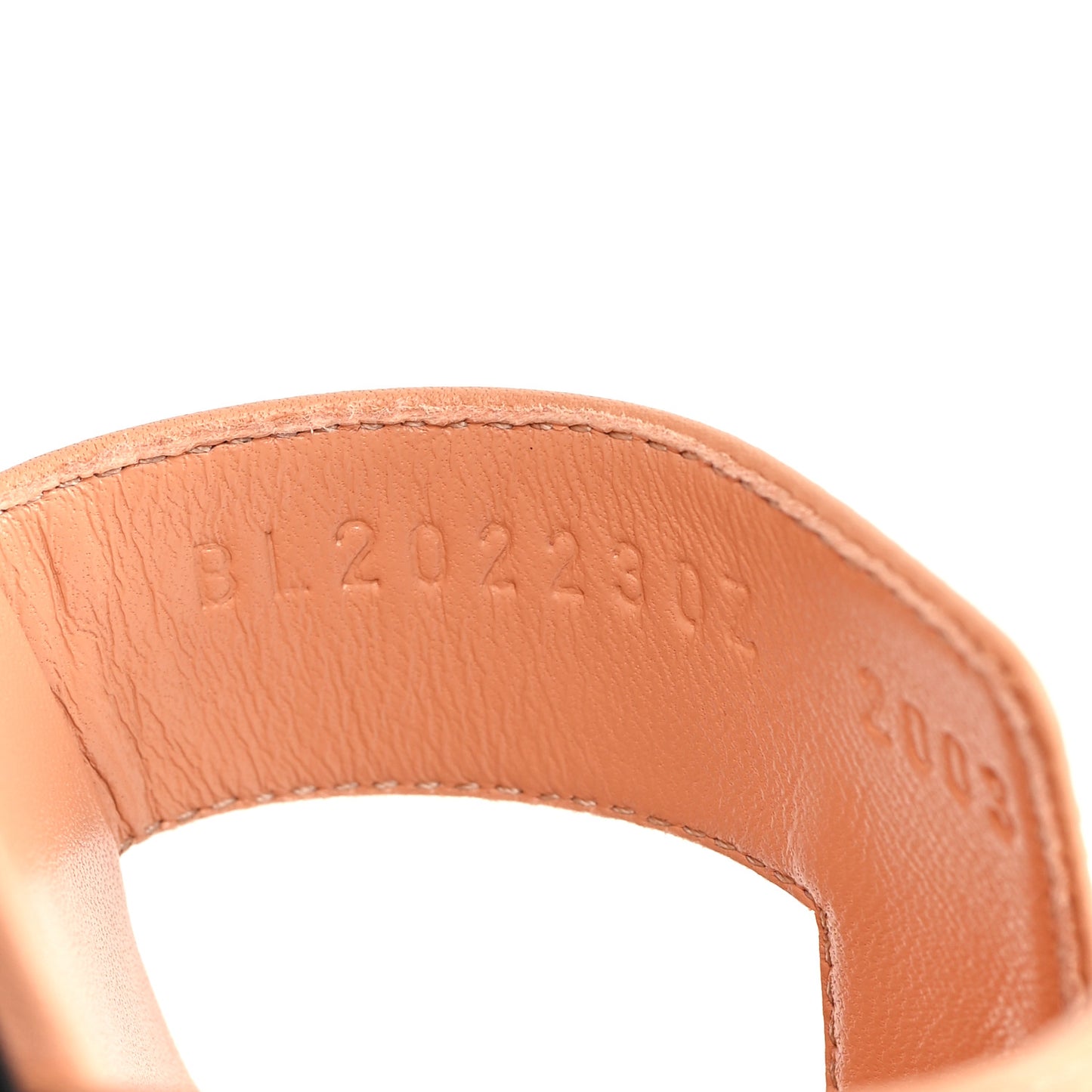 Box Calfskin Oran Sandals 40.5 Granit Rose