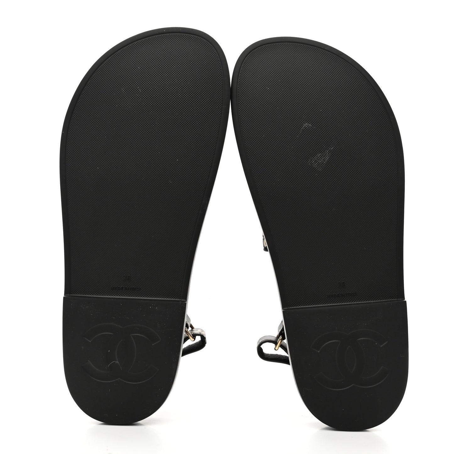 Rubber CC Dad Sandals 38 Black