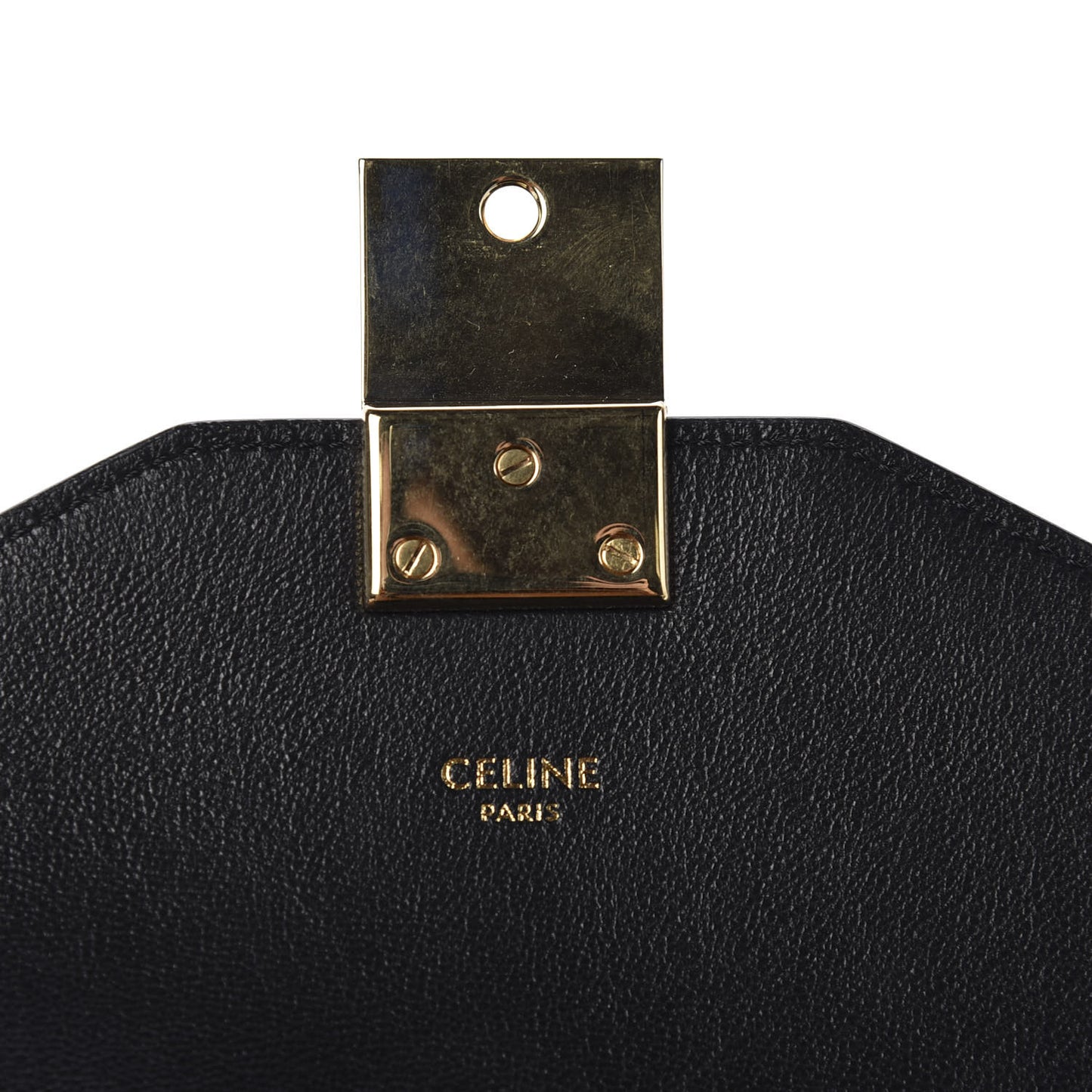 Shiny Calfskin Small Pampille C Bag Black
