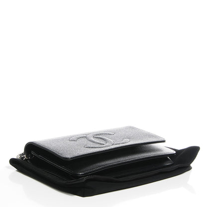 Chanel Caviar Timeless CC Wallet on Chain WOC Black 4 of 9