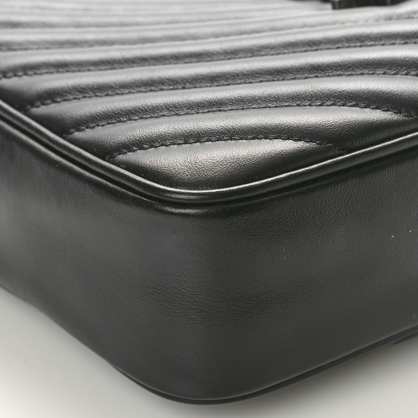 Calfskin Matelasse Monogram Lou Camera Bag Black