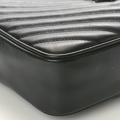 Saint Laurent Calfskin Matelasse Monogram Lou Camera Bag Black 8 of 9