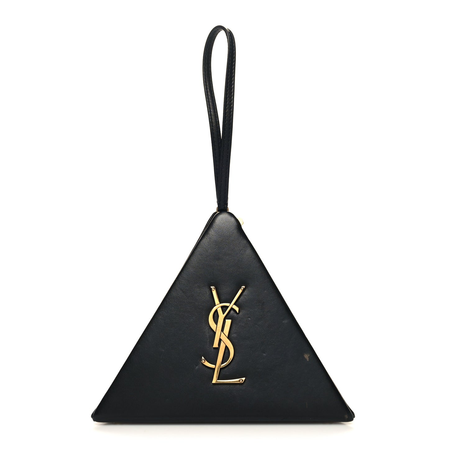 Lambskin Pyramid Clutch Black