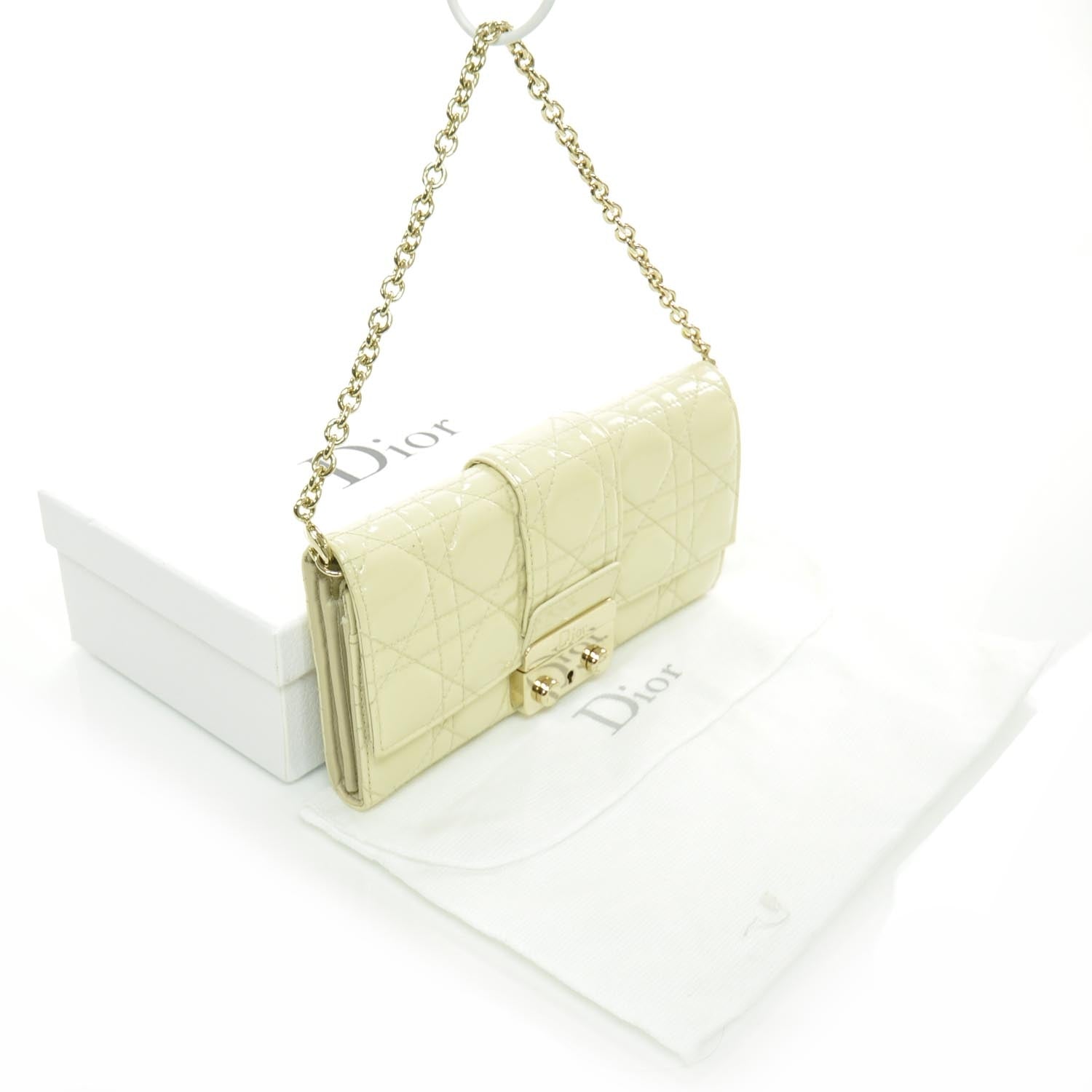 Christian Dior Patent Cannage Shoulder Bag 9 of 9