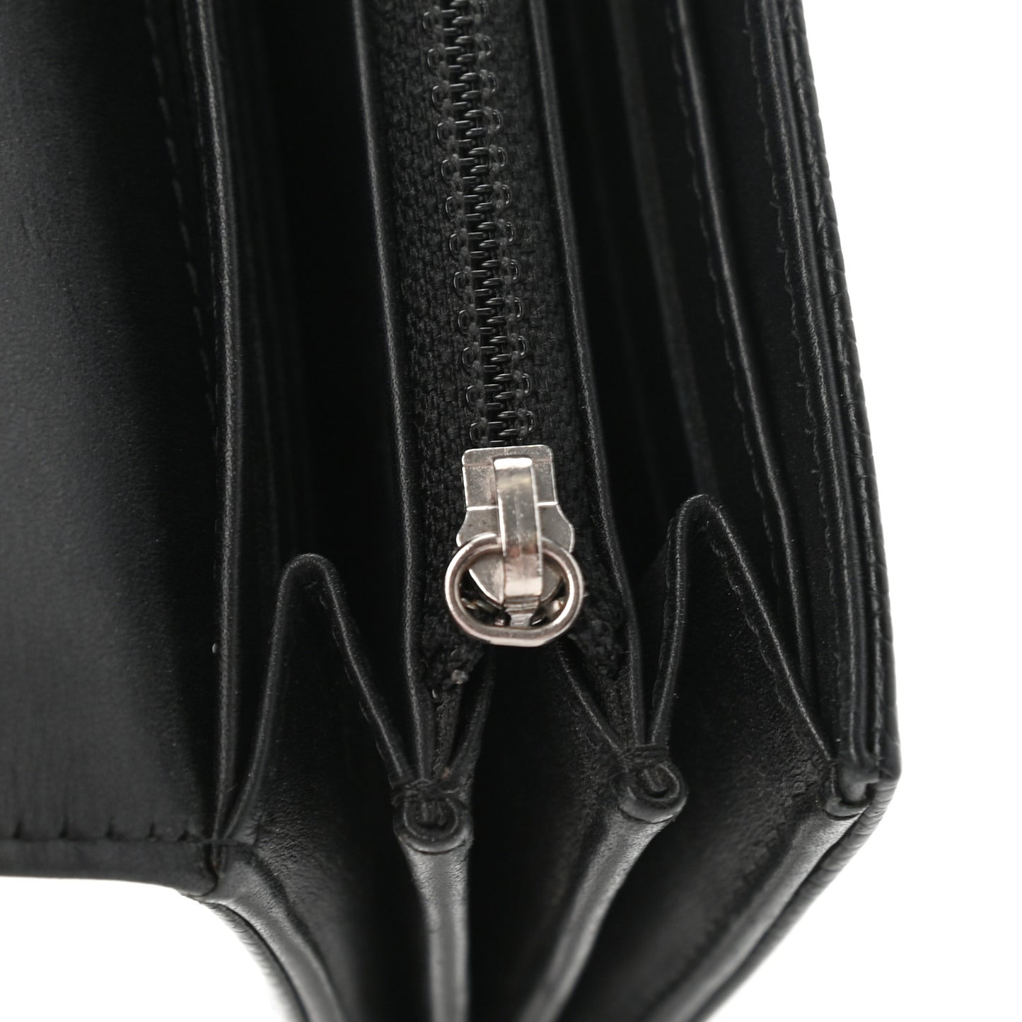 Caviar Timeless CC Large Gusset Flap Wallet Black