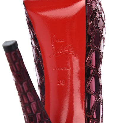 Christian Louboutin Crepe Satin Sequins Sobek 140 Pumps 38 Pink 7 of 9