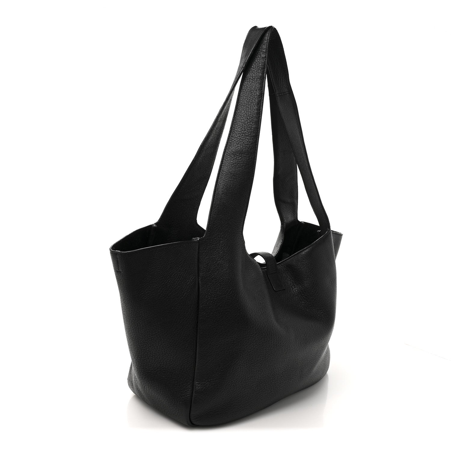 Saint Laurent Grained Deerskin Bea Tote Black 3 of 16