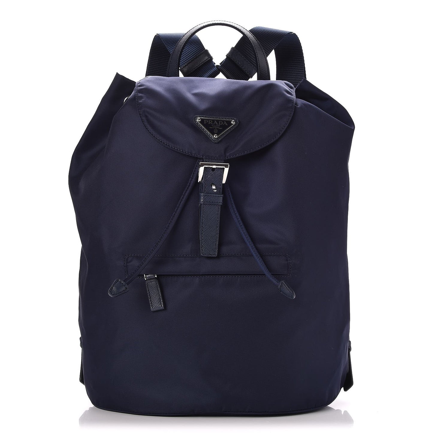 Nylon Vela Saffiano Medium Cinch Backpack Baltico