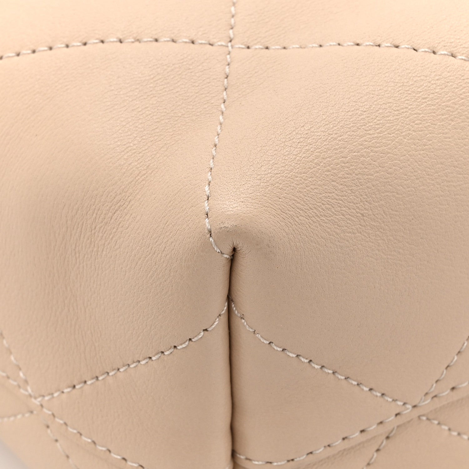 Chanel Shiny Lambskin Quilted Small Hobo Beige 11 of 12