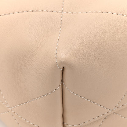Chanel Shiny Lambskin Quilted Small Hobo Beige 11 of 12