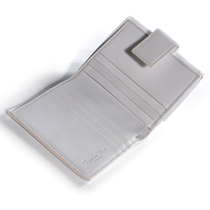 Christian Dior Leather Compact Wallet White 4 of 7