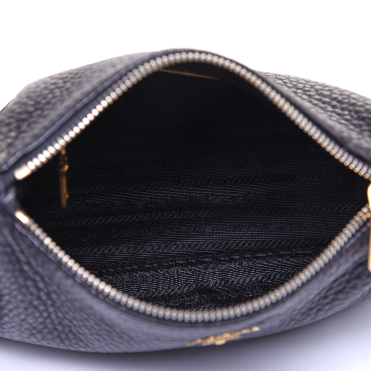 Vitello Daino Pochette Bag Black