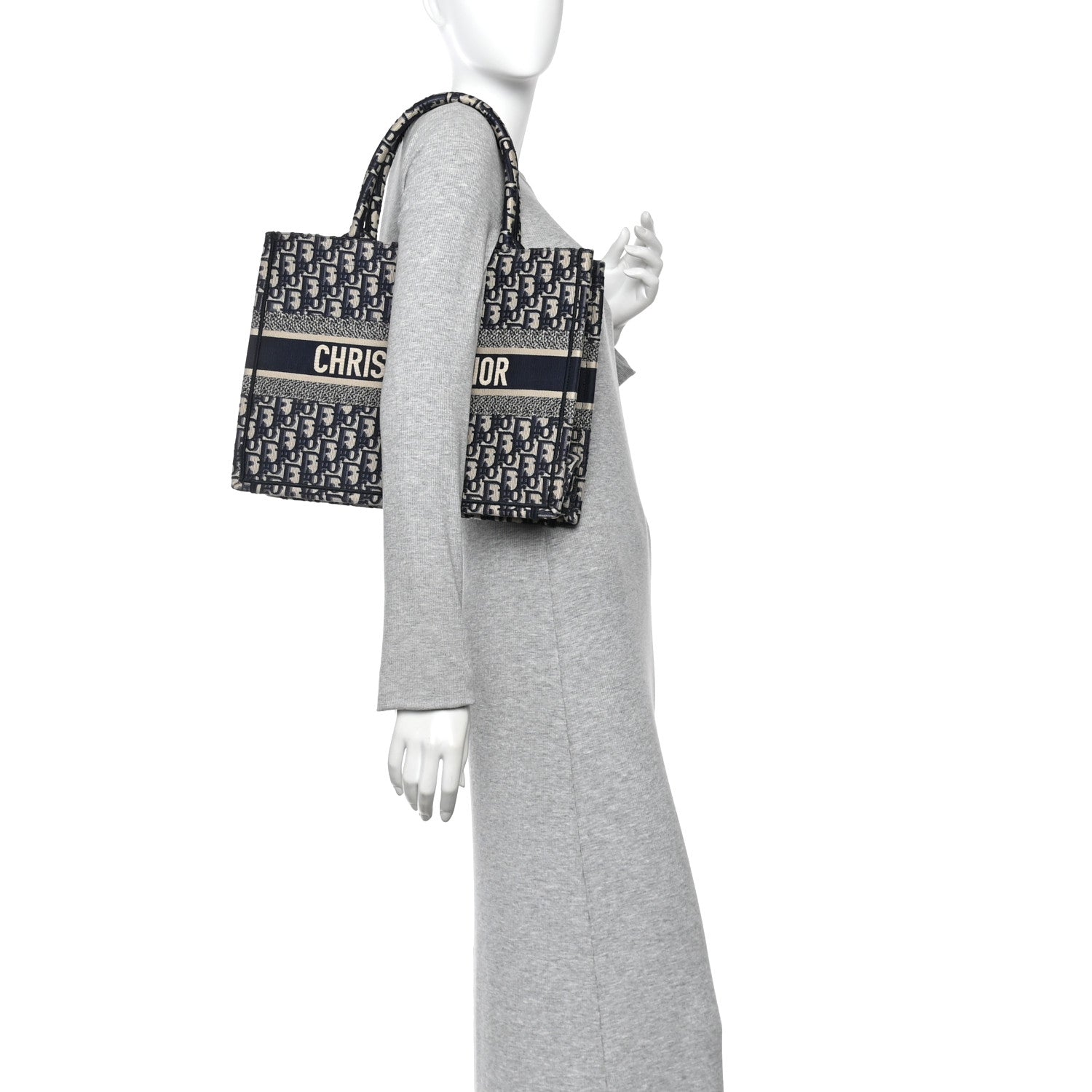 Christian Dior Oblique Medium Book Tote Blue Multicolor 2 of 13