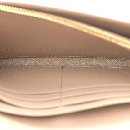 Prada Saffiano Metal Bar Continental Flap Wallet Cammeo 6 of 7