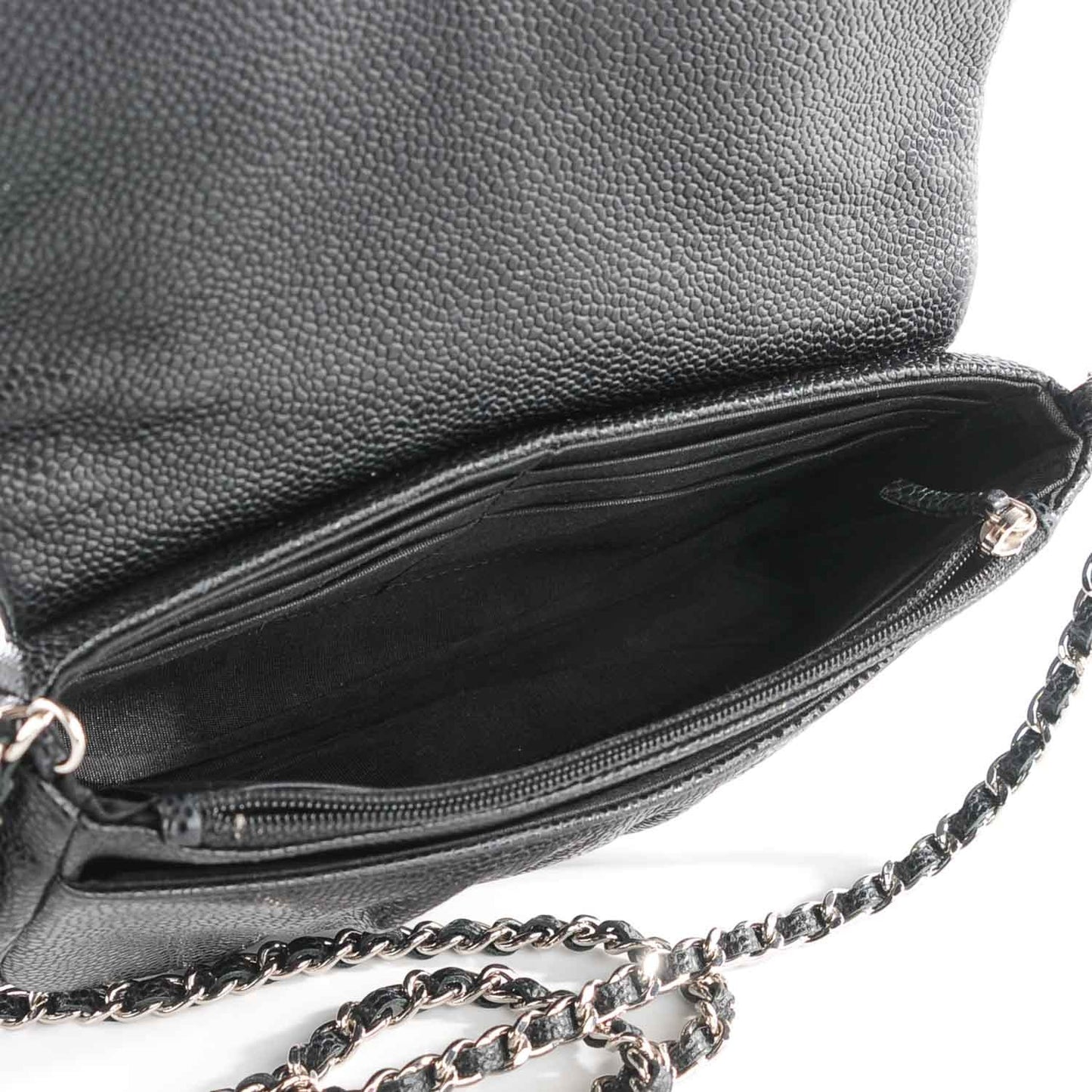 Caviar Half Moon Wallet On Chain WOC Black