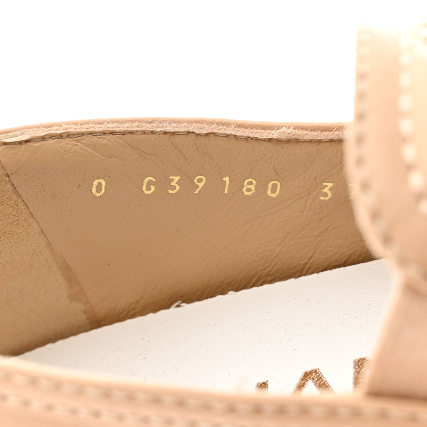 Chanel Lambskin Quilted Womens CC Stroll Sneakers 37 Beige 7 of 8