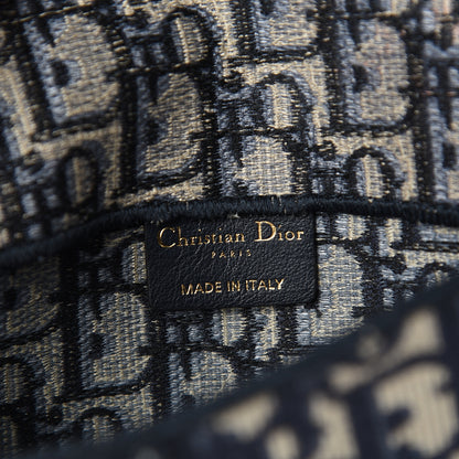 Christian Dior Oblique Slim Saddle Pouch Blue 5 of 9