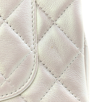 Chanel Iridescent Calfskin Quilted Mini Rectangular Flap White 10 of 10