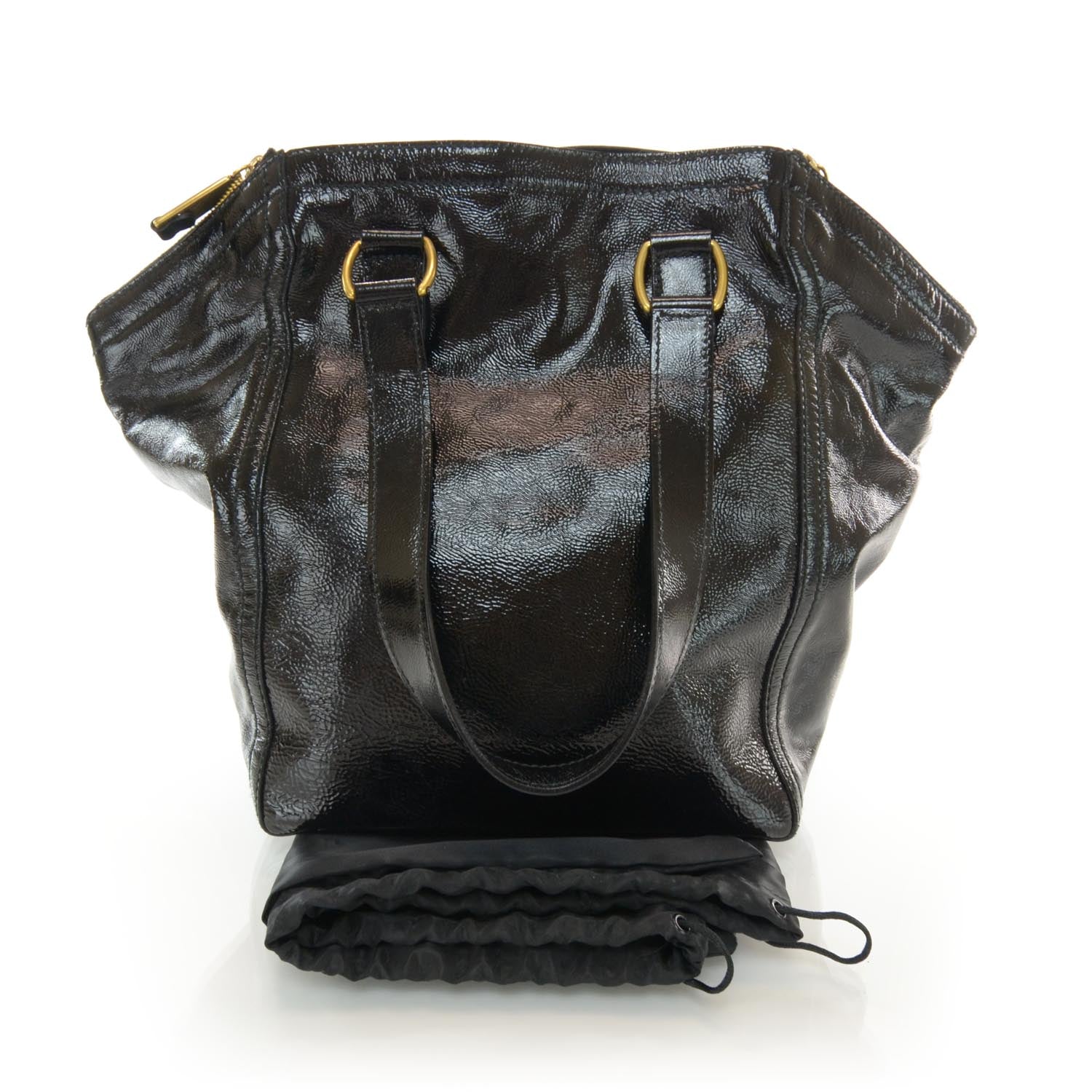 Saint Laurent Patent Small Downtown Black 3 of 7