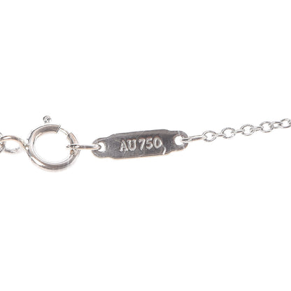 Tiffany 18K White Gold Diamond Mini Metro Horseshoe Pendant Necklace 5 of 6