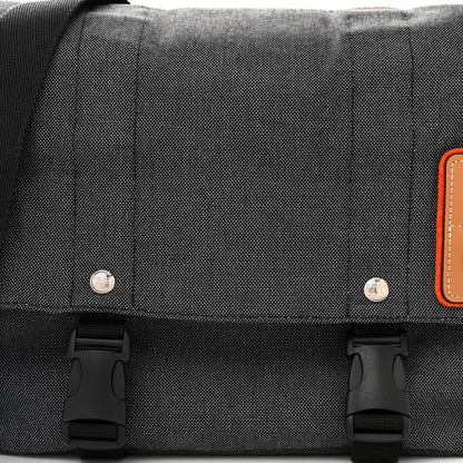 Loewe Canvas Calfskin Eye/LOEWE/Nature Messenger Bag Black Green 8 of 12