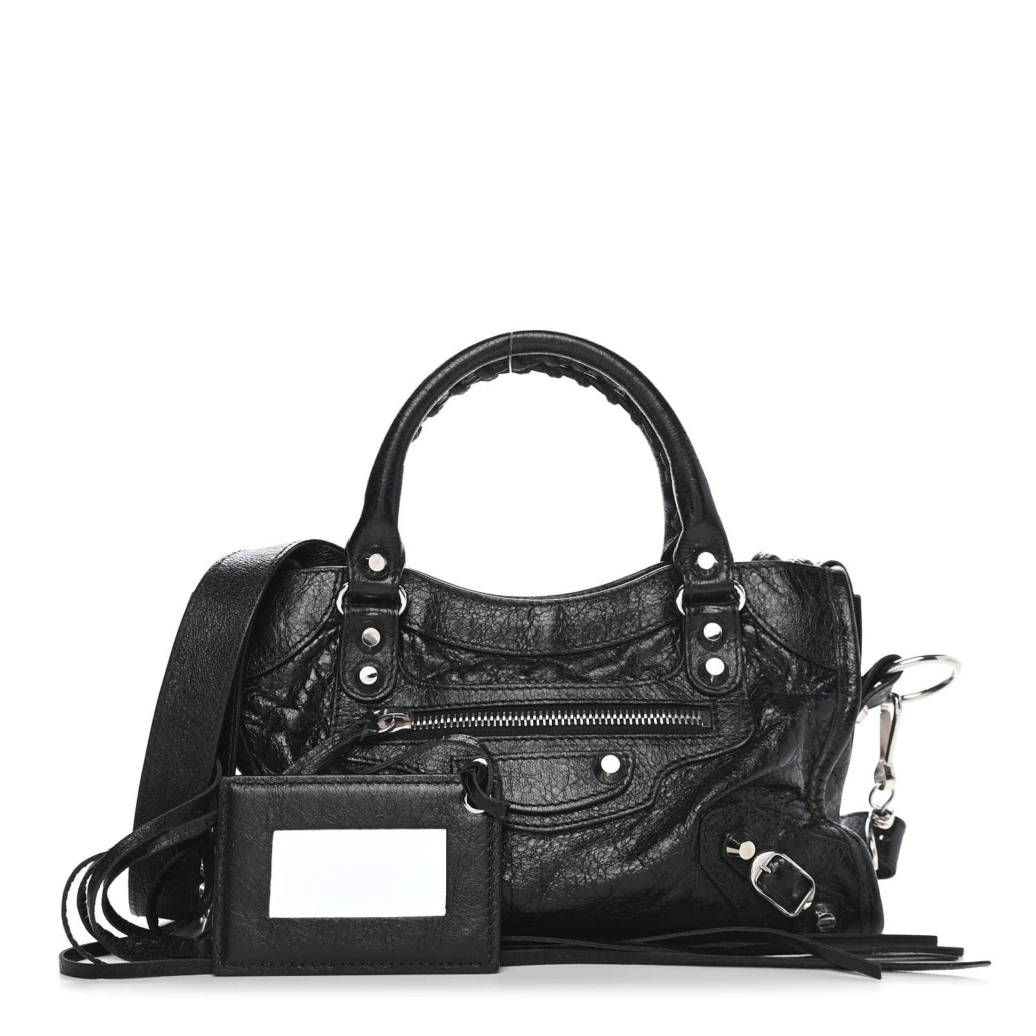 Balenciaga Agneau Classic Silver Hardware Mini City Black 1 of 10