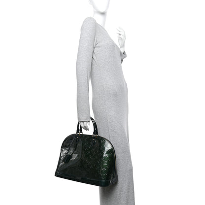 Louis Vuitton Vernis Alma GM Blue Nuit 2 of 12