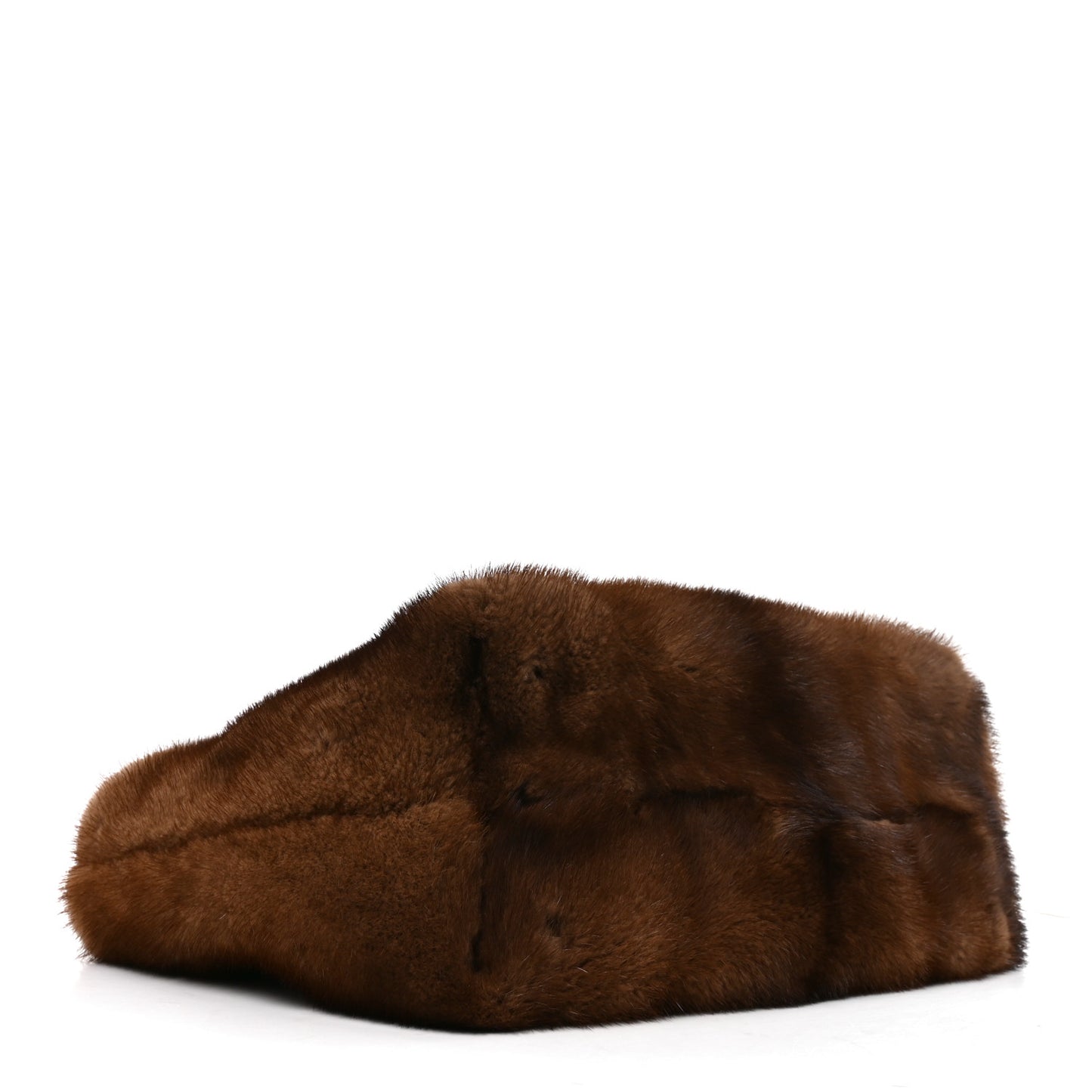 Mink Fur Lux Satchel Coffee
