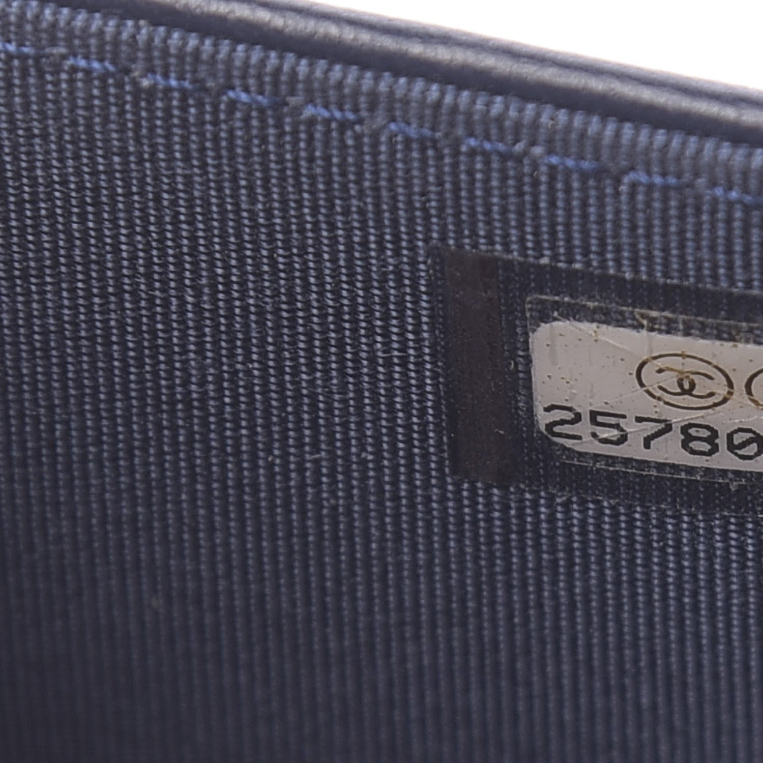 Chanel Caviar Quilted Boy Wallet On Chain WOC Navy 8 of 14