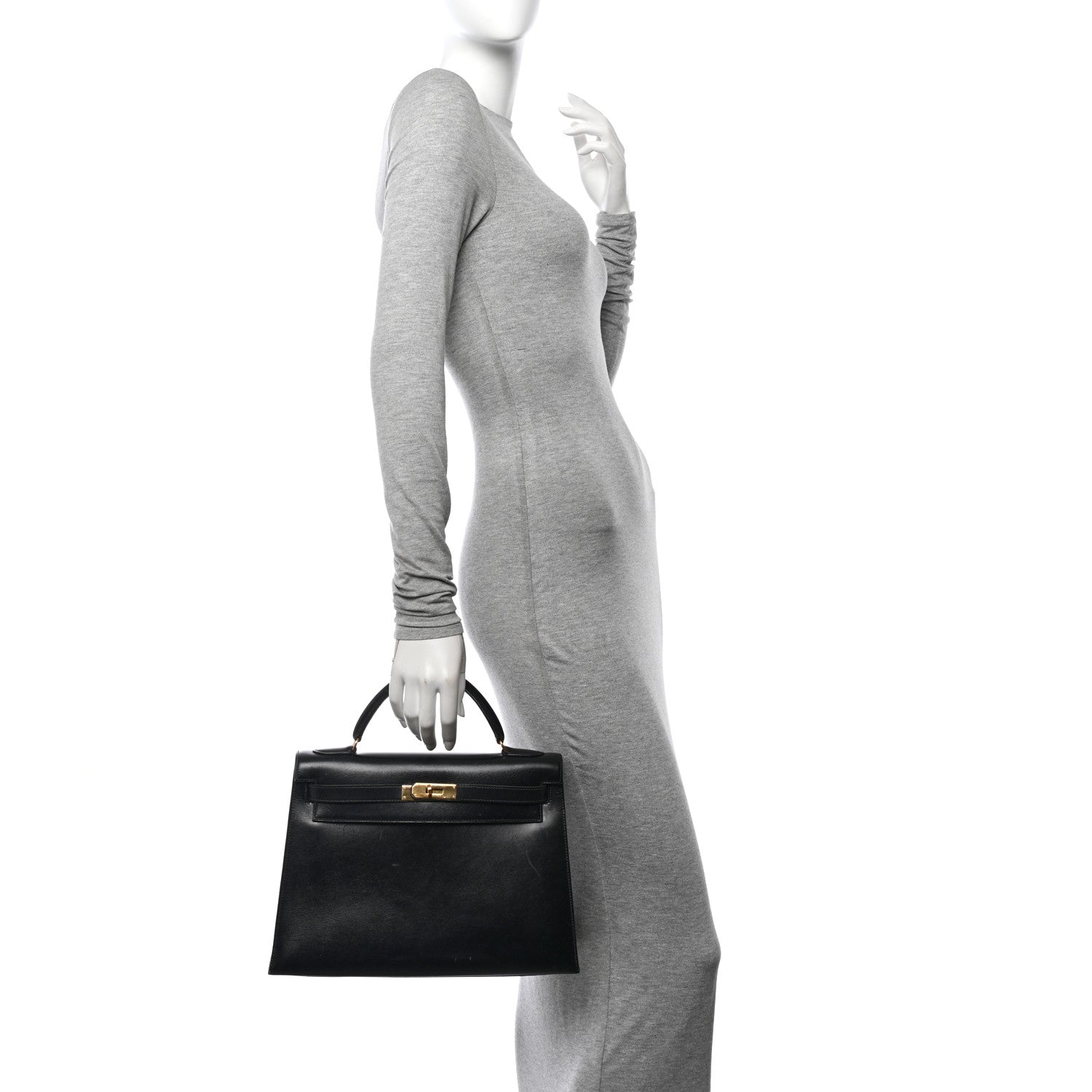 Hermes Box Kelly Sellier 32 Black 2 of 14